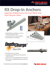 RX Drop-In Anchor Depth Charge Stop Drill